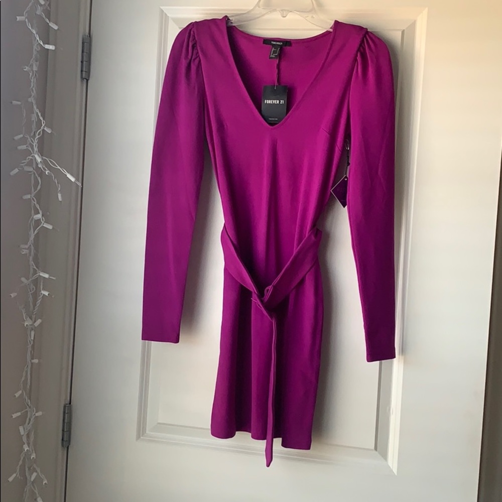 Forever 21 Puff Sleeve Dress Size S